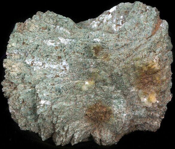 Green Heulandite Crystal Cluster - India #44365